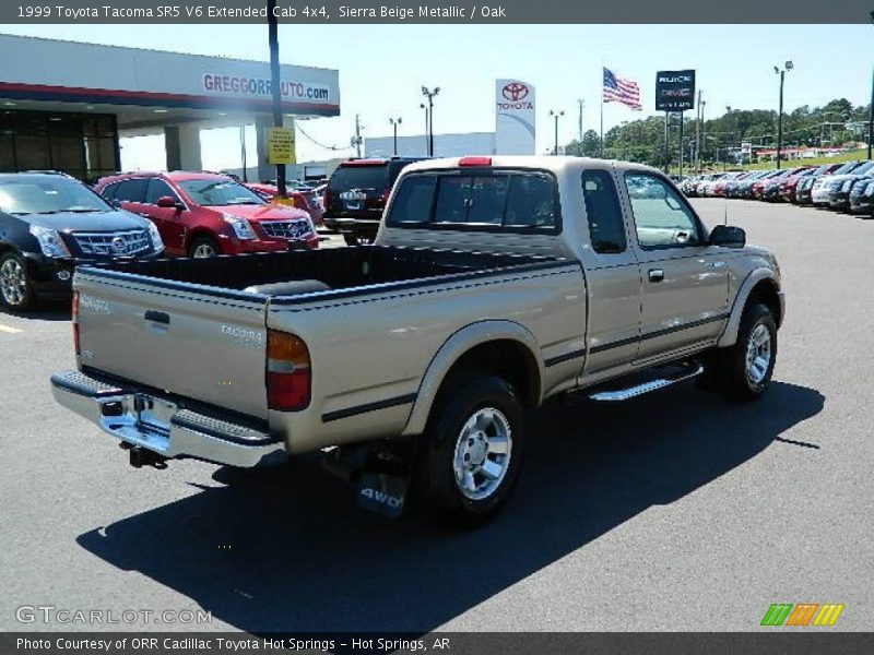 Sierra Beige Metallic / Oak 1999 Toyota Tacoma SR5 V6 Extended Cab 4x4