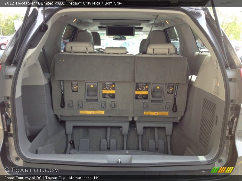 Predawn Gray Mica / Light Gray 2012 Toyota Sienna Limited AWD