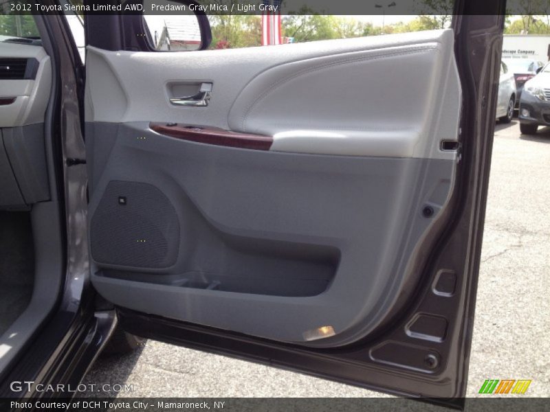 Predawn Gray Mica / Light Gray 2012 Toyota Sienna Limited AWD