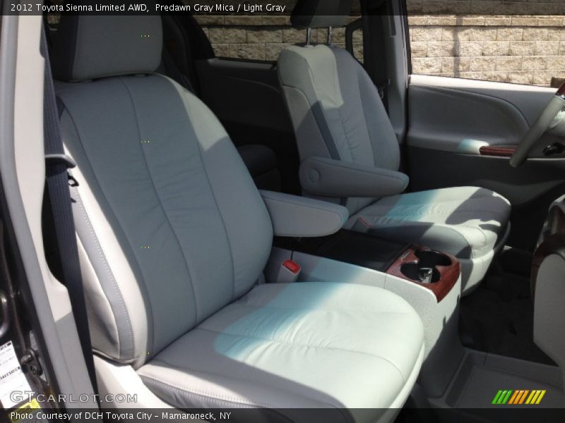 Predawn Gray Mica / Light Gray 2012 Toyota Sienna Limited AWD