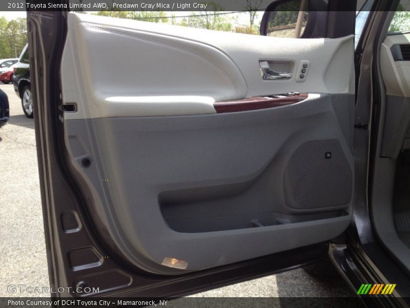 Predawn Gray Mica / Light Gray 2012 Toyota Sienna Limited AWD