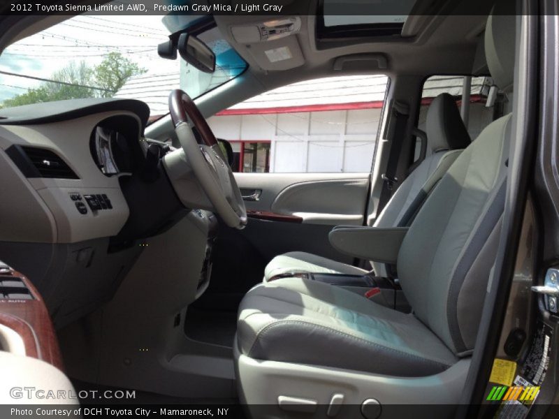 Predawn Gray Mica / Light Gray 2012 Toyota Sienna Limited AWD