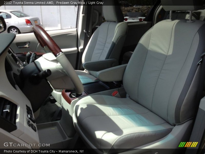 Predawn Gray Mica / Light Gray 2012 Toyota Sienna Limited AWD