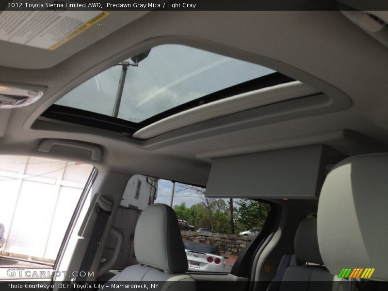 Predawn Gray Mica / Light Gray 2012 Toyota Sienna Limited AWD