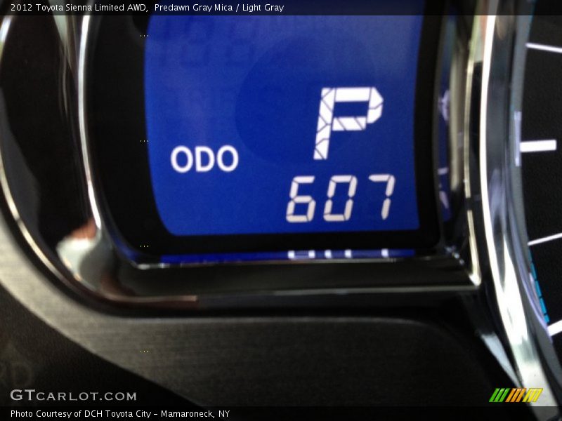 Predawn Gray Mica / Light Gray 2012 Toyota Sienna Limited AWD