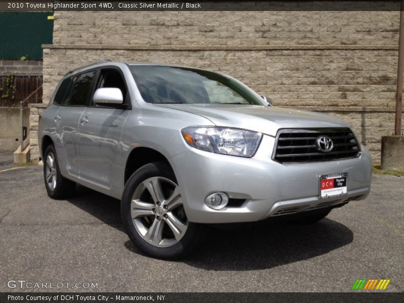 Classic Silver Metallic / Black 2010 Toyota Highlander Sport 4WD