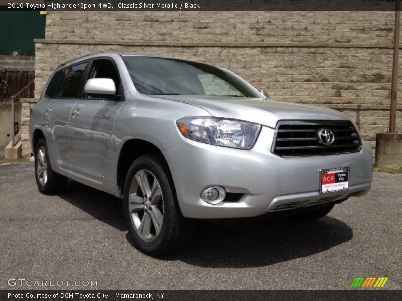 Classic Silver Metallic / Black 2010 Toyota Highlander Sport 4WD