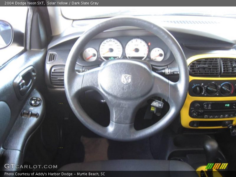Solar Yellow / Dark Slate Gray 2004 Dodge Neon SXT