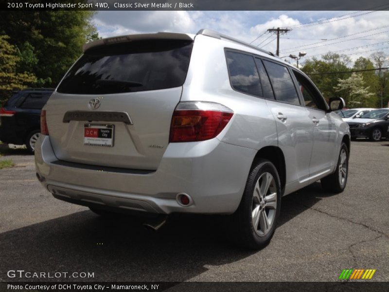 Classic Silver Metallic / Black 2010 Toyota Highlander Sport 4WD