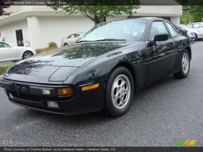 Black / Beige 1989 Porsche 944 S Coupe