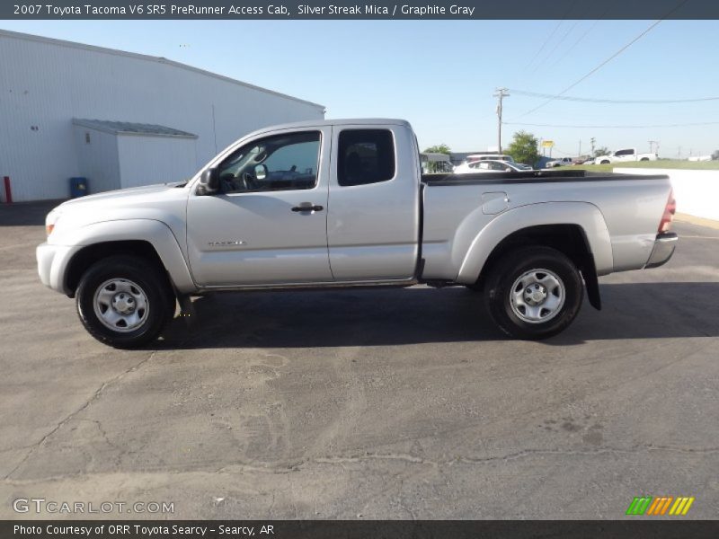 Silver Streak Mica / Graphite Gray 2007 Toyota Tacoma V6 SR5 PreRunner Access Cab