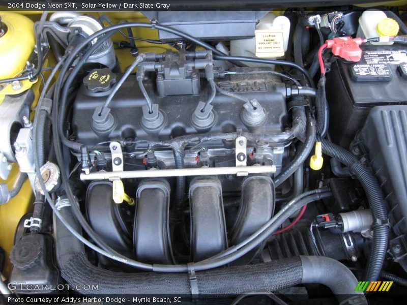 Solar Yellow / Dark Slate Gray 2004 Dodge Neon SXT