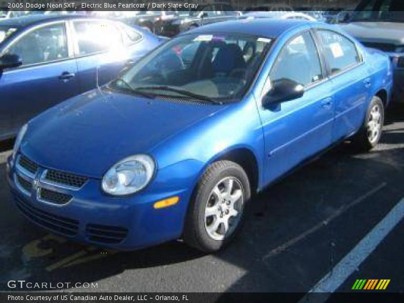 Electric Blue Pearlcoat / Dark Slate Gray 2005 Dodge Neon SXT