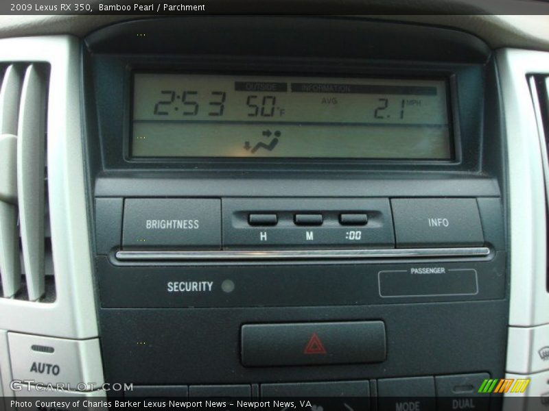 Bamboo Pearl / Parchment 2009 Lexus RX 350