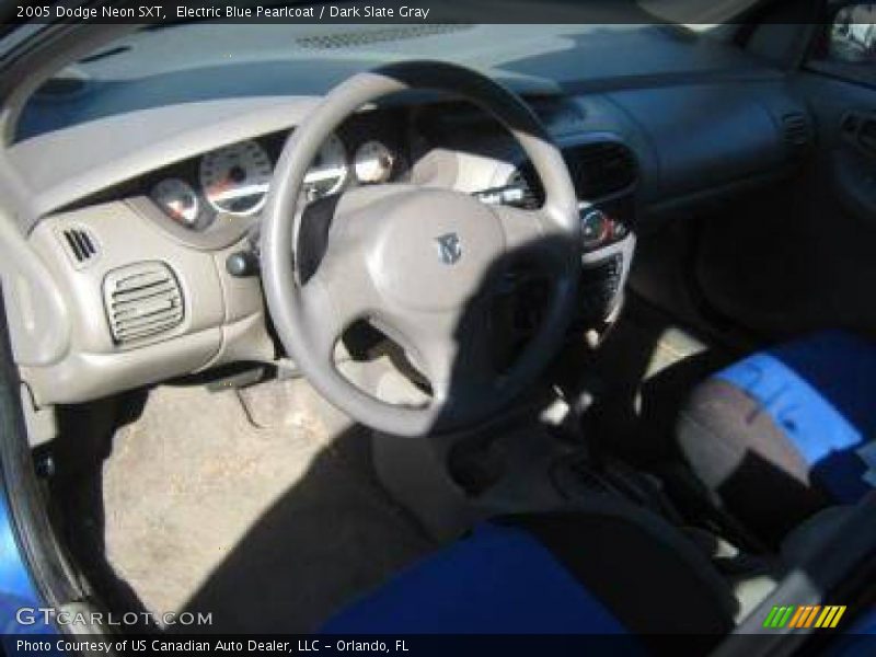 Electric Blue Pearlcoat / Dark Slate Gray 2005 Dodge Neon SXT