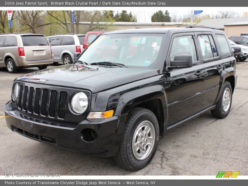 Brilliant Black Crystal Pearl / Dark Slate Gray/Medium Slate Gray 2009 Jeep Patriot Sport