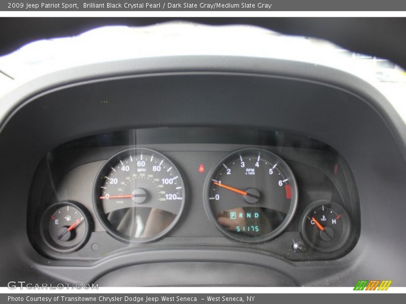 Brilliant Black Crystal Pearl / Dark Slate Gray/Medium Slate Gray 2009 Jeep Patriot Sport