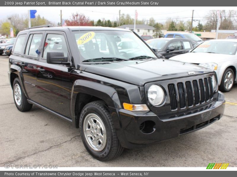 Brilliant Black Crystal Pearl / Dark Slate Gray/Medium Slate Gray 2009 Jeep Patriot Sport