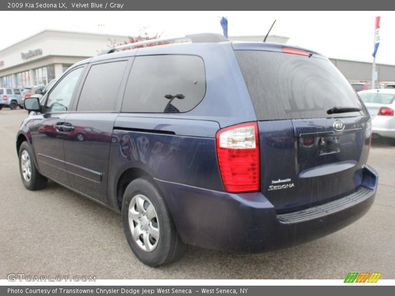 Velvet Blue / Gray 2009 Kia Sedona LX