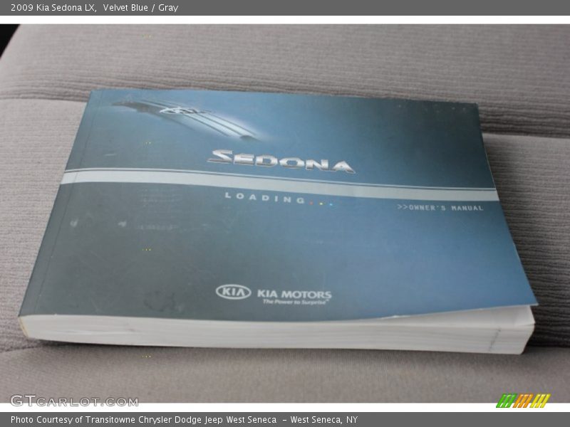 Velvet Blue / Gray 2009 Kia Sedona LX