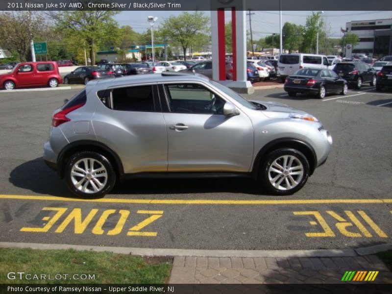 Chrome Silver / Black/Silver Trim 2011 Nissan Juke SV AWD