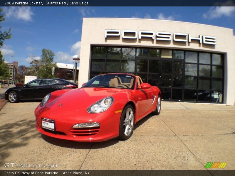 Guards Red / Sand Beige 2009 Porsche Boxster