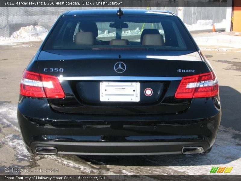 Black / Chestnut Brown 2011 Mercedes-Benz E 350 4Matic Sedan