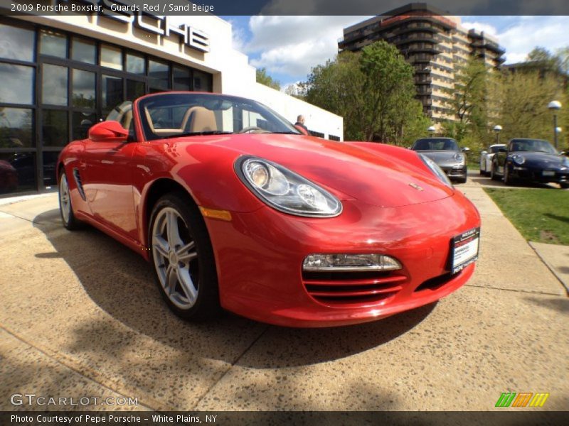 Guards Red / Sand Beige 2009 Porsche Boxster