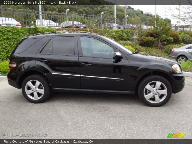 Black / Black 2009 Mercedes-Benz ML 350 4Matic
