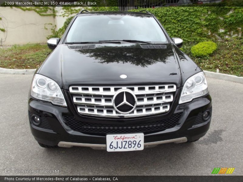 Black / Black 2009 Mercedes-Benz ML 350 4Matic