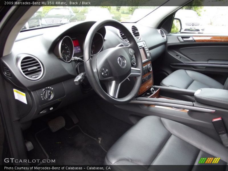 Black / Black 2009 Mercedes-Benz ML 350 4Matic