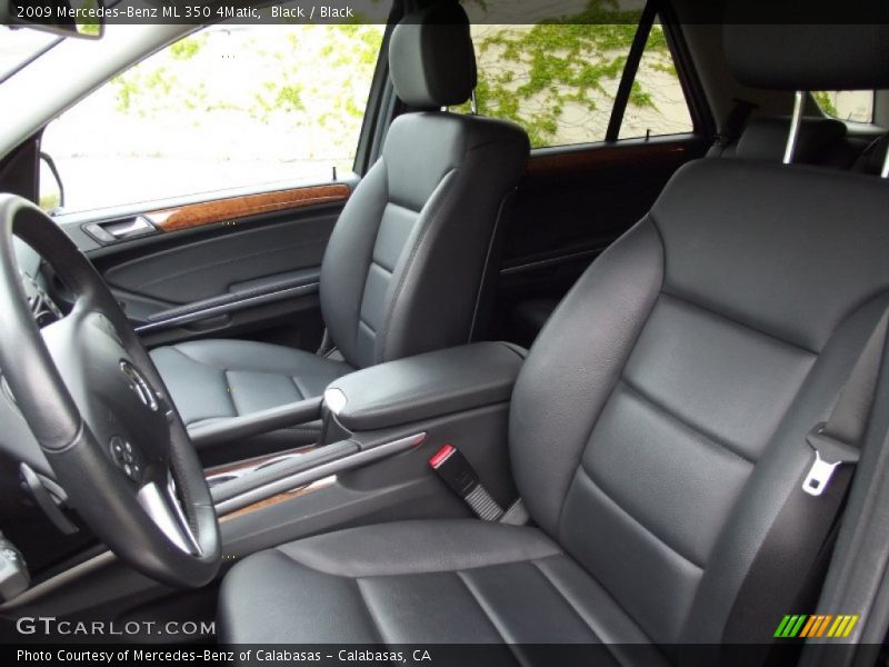 Black / Black 2009 Mercedes-Benz ML 350 4Matic