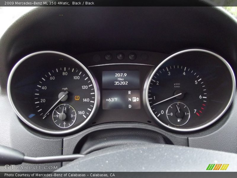 Black / Black 2009 Mercedes-Benz ML 350 4Matic