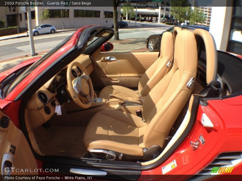 Guards Red / Sand Beige 2009 Porsche Boxster