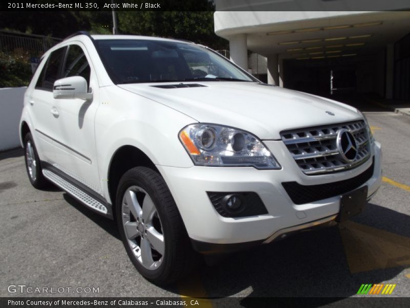 Arctic White / Black 2011 Mercedes-Benz ML 350