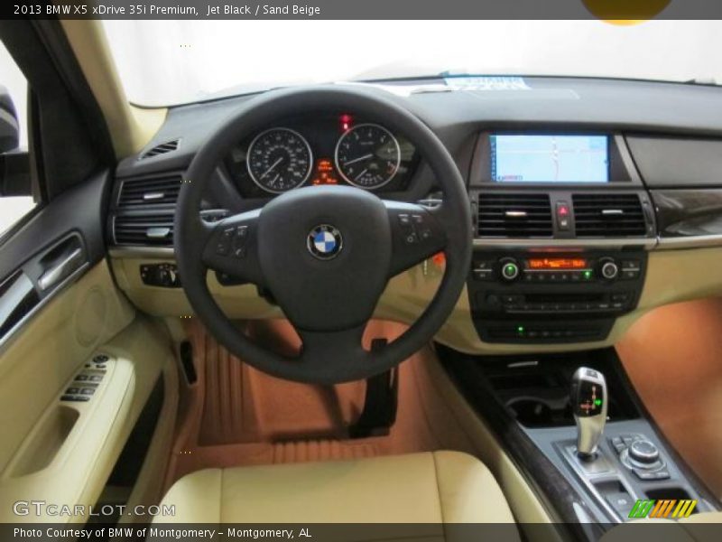 Jet Black / Sand Beige 2013 BMW X5 xDrive 35i Premium