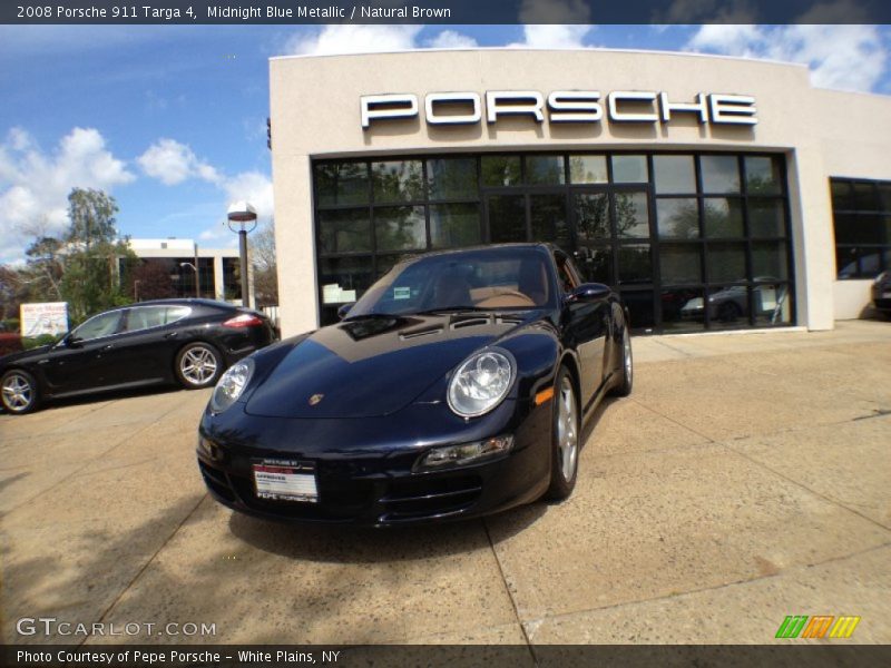 Midnight Blue Metallic / Natural Brown 2008 Porsche 911 Targa 4