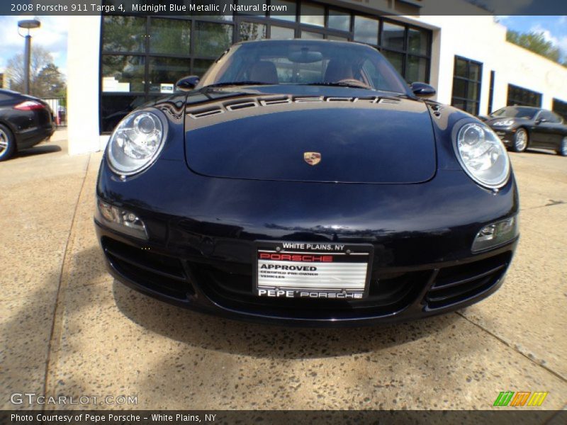 Midnight Blue Metallic / Natural Brown 2008 Porsche 911 Targa 4