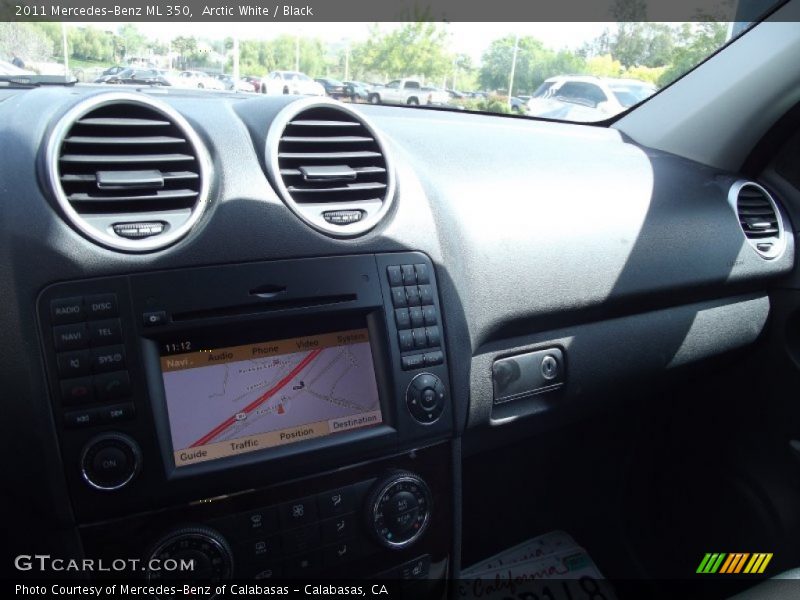 Arctic White / Black 2011 Mercedes-Benz ML 350