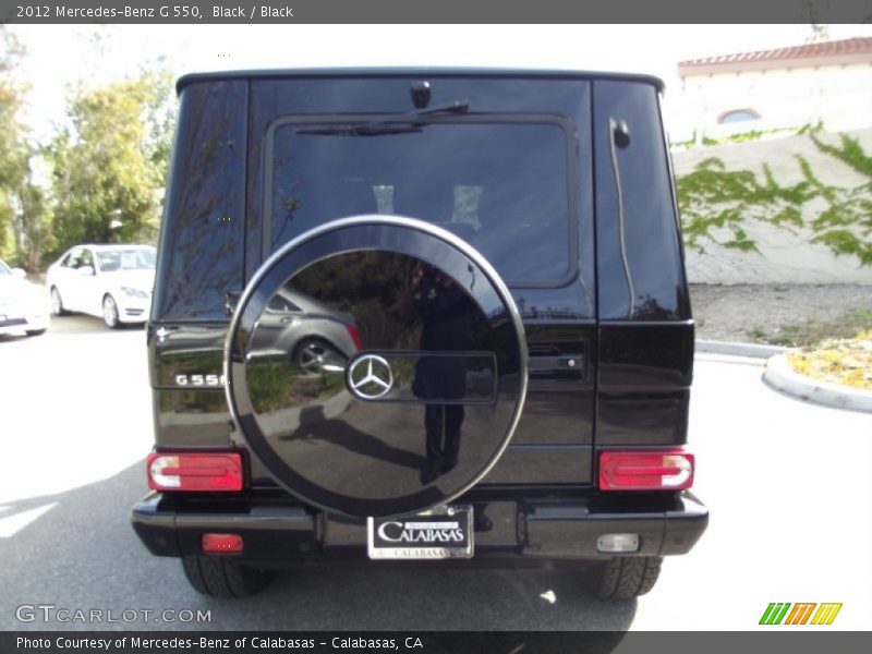 Black / Black 2012 Mercedes-Benz G 550