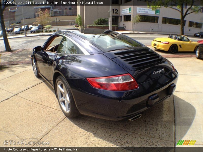 Midnight Blue Metallic / Natural Brown 2008 Porsche 911 Targa 4