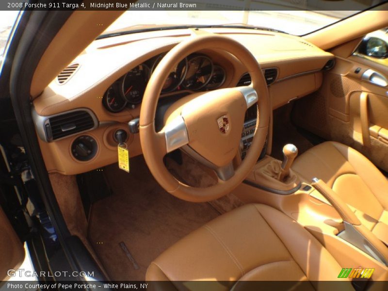 Midnight Blue Metallic / Natural Brown 2008 Porsche 911 Targa 4