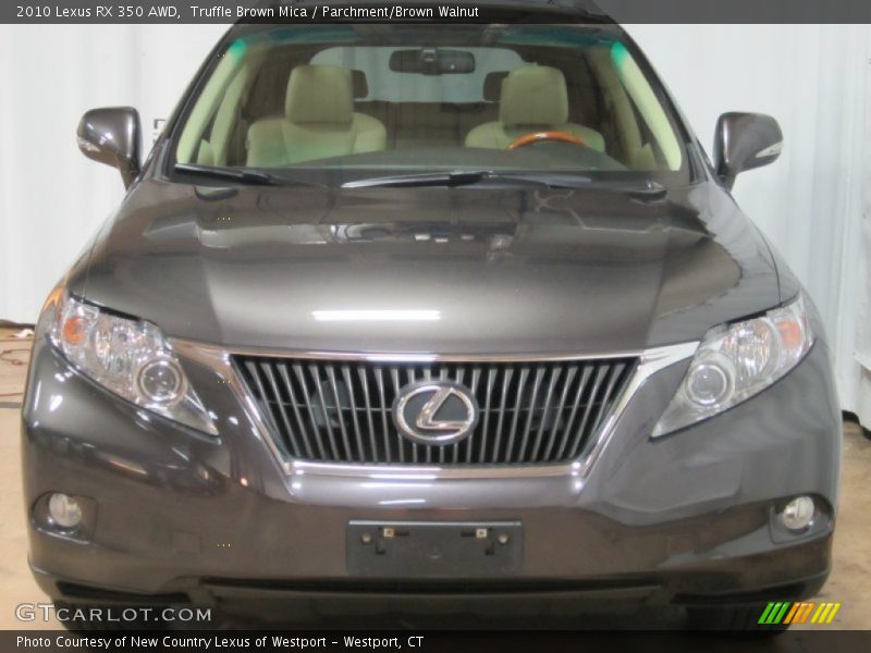 Truffle Brown Mica / Parchment/Brown Walnut 2010 Lexus RX 350 AWD