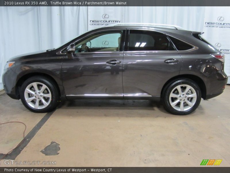 Truffle Brown Mica / Parchment/Brown Walnut 2010 Lexus RX 350 AWD