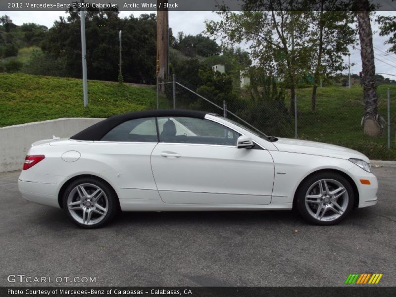 Arctic White / Black 2012 Mercedes-Benz E 350 Cabriolet