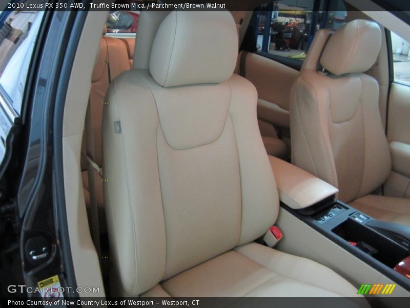 Truffle Brown Mica / Parchment/Brown Walnut 2010 Lexus RX 350 AWD