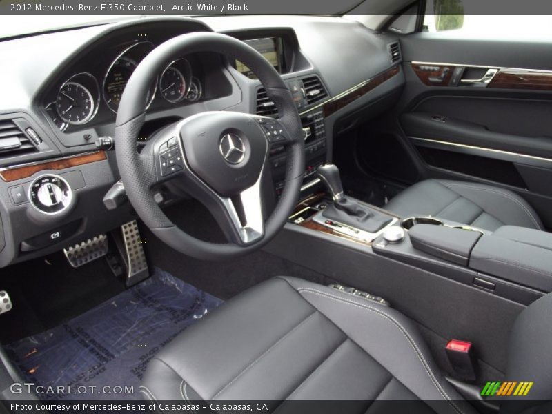 Arctic White / Black 2012 Mercedes-Benz E 350 Cabriolet