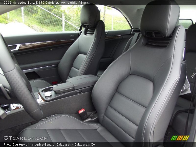 Arctic White / Black 2012 Mercedes-Benz E 350 Cabriolet