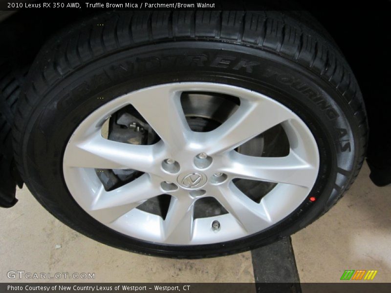 Truffle Brown Mica / Parchment/Brown Walnut 2010 Lexus RX 350 AWD
