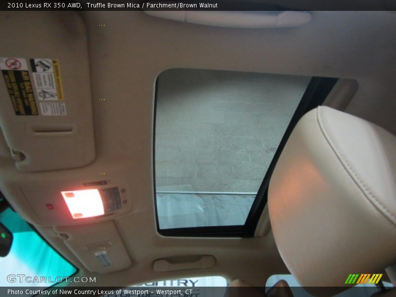Truffle Brown Mica / Parchment/Brown Walnut 2010 Lexus RX 350 AWD
